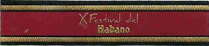 Festival del Habano Band - embossed image